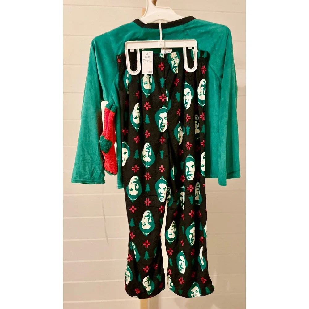 Kids Elf Movie Pajama Set OMG Santa I Know Him Buddy the Elf Size‎ 8